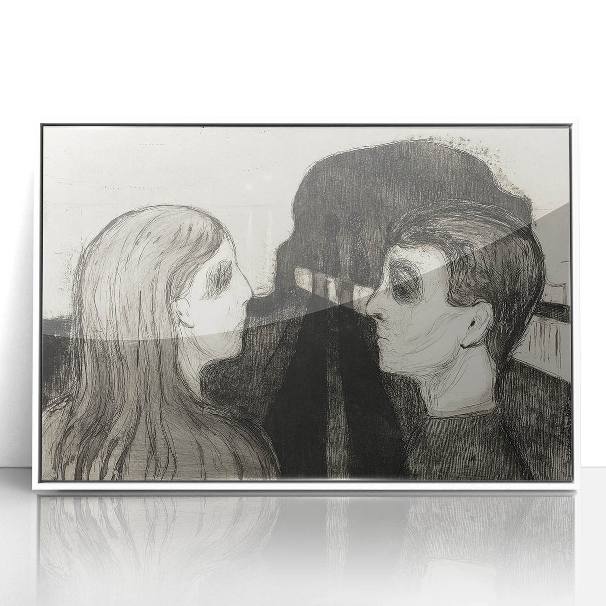 Gothic Artworks - Haunting Figures Canvas for Dark Decor Style