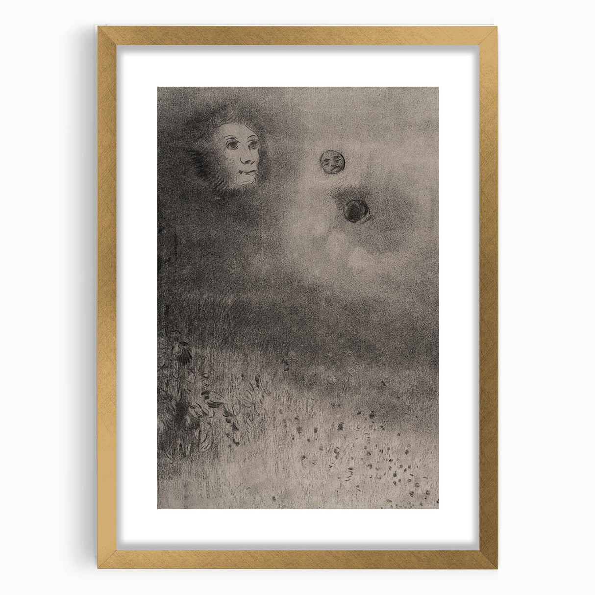 Vintage Gothic Print - Mysterious Night Sky | Gothic Wall Art Canvas