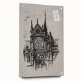 Gothic Cathedral Art | Medieval Architecture Sketch | Gothic Wall Print