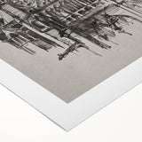 Gothic Cathedral Art | Medieval Architecture Sketch | Gothic Wall Print