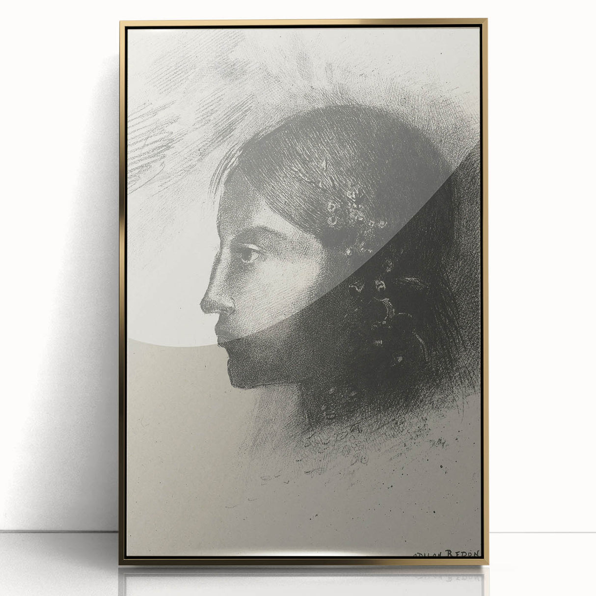 Elegant Gothic Portrait - Vintage Gothic Print | Gothic Wall Art Canvas