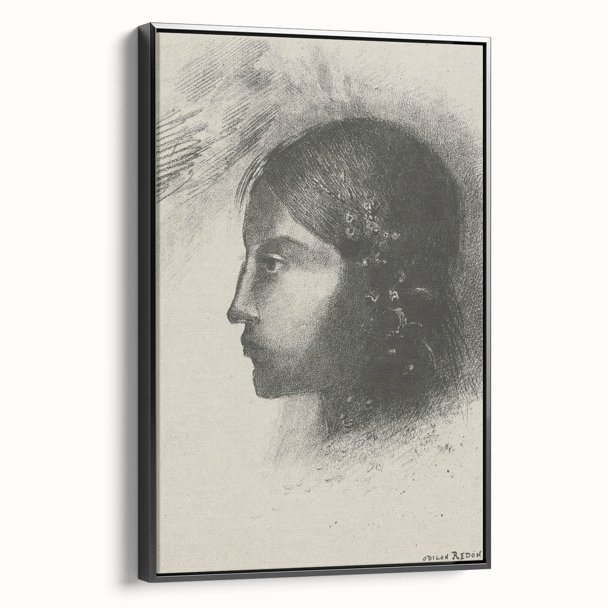 Elegant Gothic Portrait - Vintage Gothic Print | Gothic Wall Art Canvas