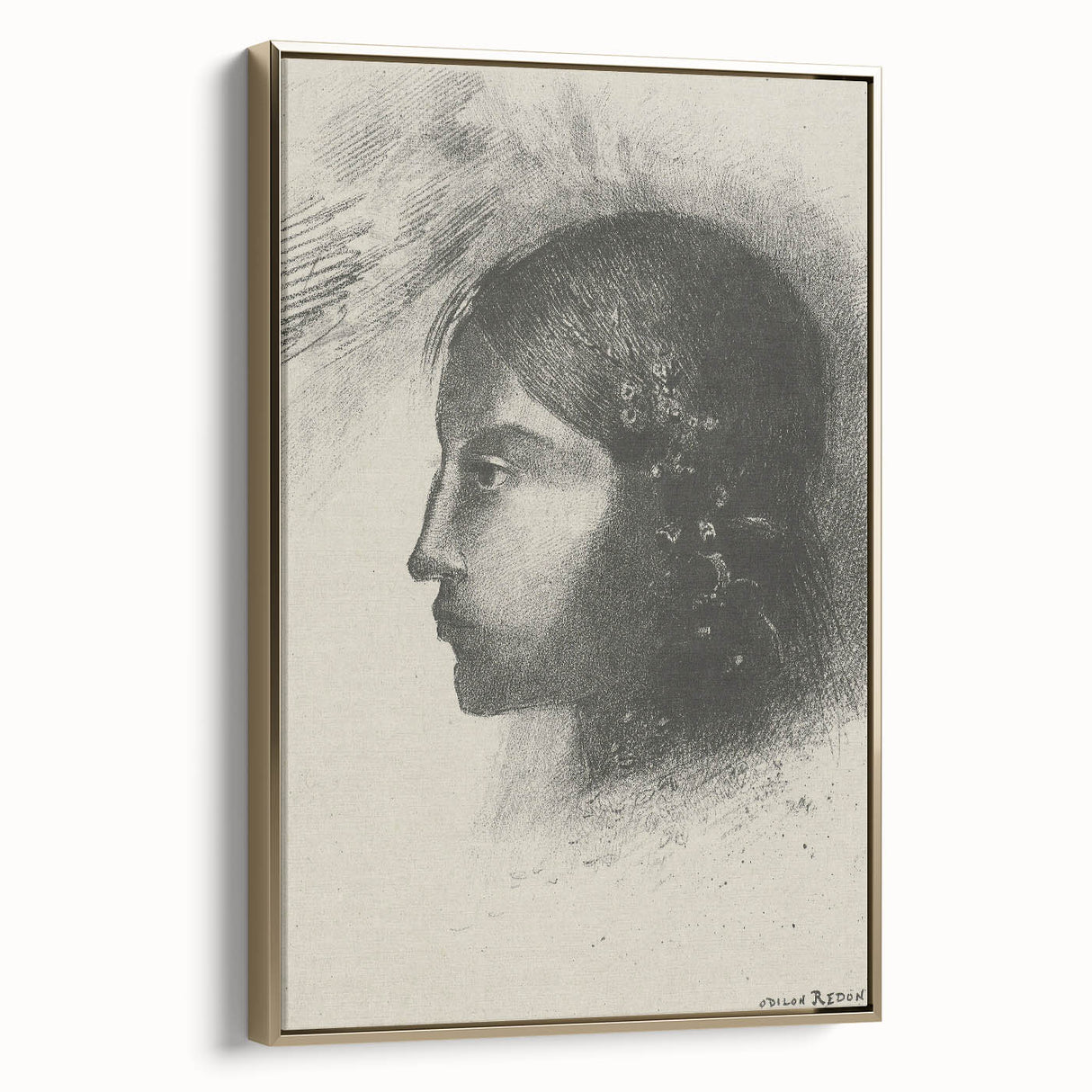 Elegant Gothic Portrait - Vintage Gothic Print | Gothic Wall Art Canvas