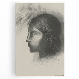 Elegant Gothic Portrait - Vintage Gothic Print | Gothic Wall Art Canvas