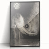 Mysterious Gothic Figure - Dark Gothic Art Canvas | Vintage Gothic Print