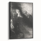 Medieval Gothic Canvas - Mysterious Dark Decor Style Wall Art