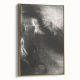 Medieval Gothic Canvas - Mysterious Dark Decor Style Wall Art