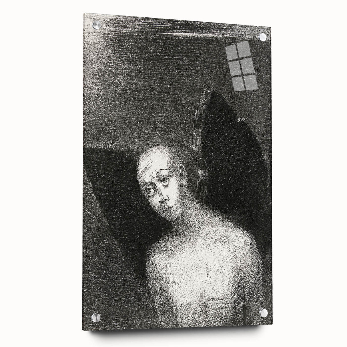 Dark Gothic Artworks - Winged Figure Vintage Gothic Print