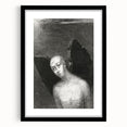 Dark Gothic Artworks - Winged Figure Vintage Gothic Print