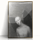 Dark Gothic Artworks - Winged Figure Vintage Gothic Print