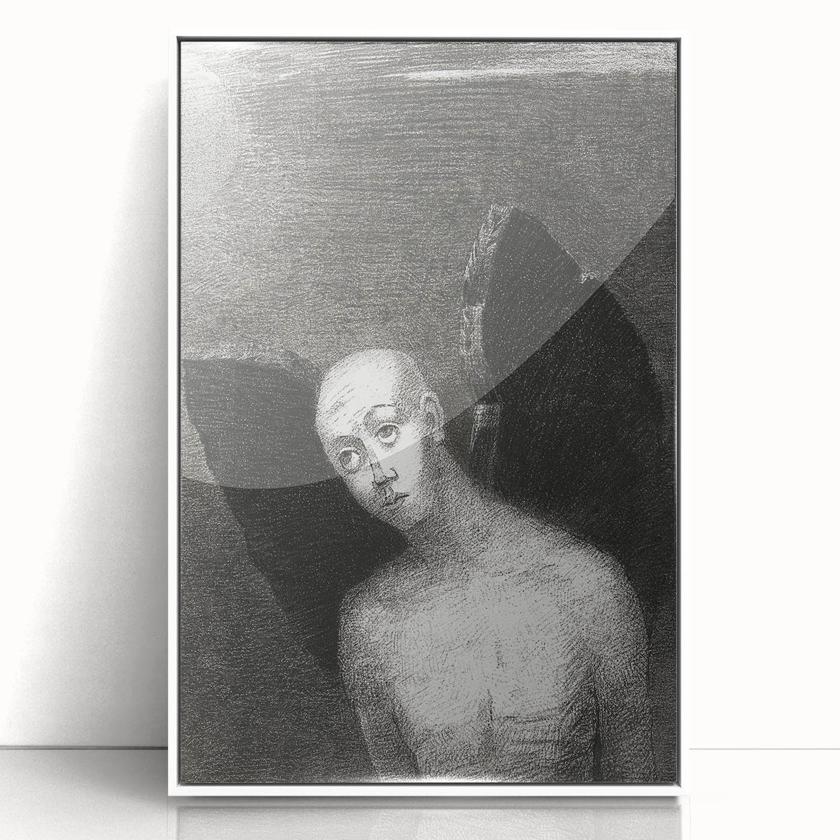 Dark Gothic Artworks - Winged Figure Vintage Gothic Print
