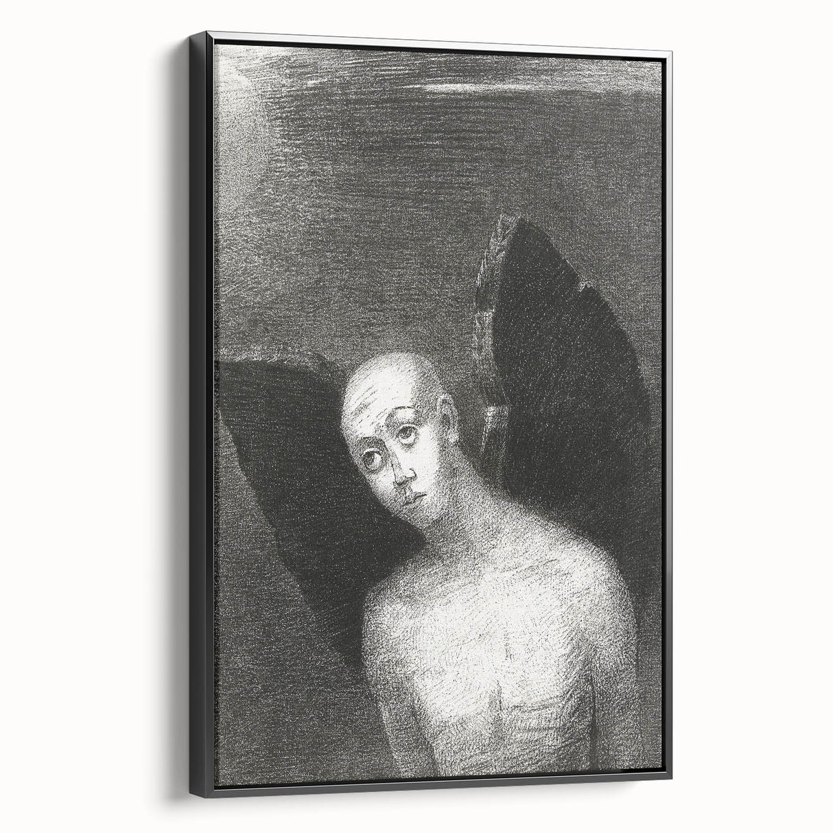 Dark Gothic Artworks - Winged Figure Vintage Gothic Print