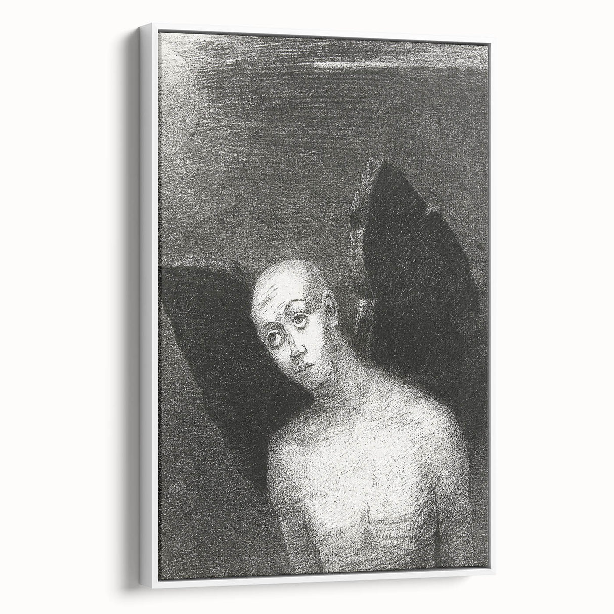 Dark Gothic Artworks - Winged Figure Vintage Gothic Print