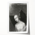 Dark Gothic Artworks - Winged Figure Vintage Gothic Print