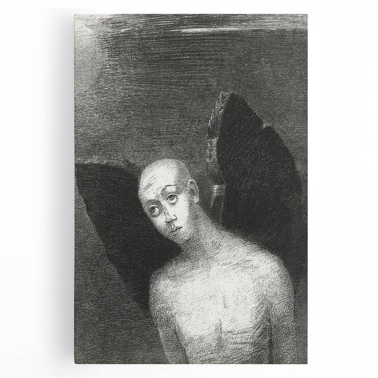 Dark Gothic Artworks - Winged Figure Vintage Gothic Print