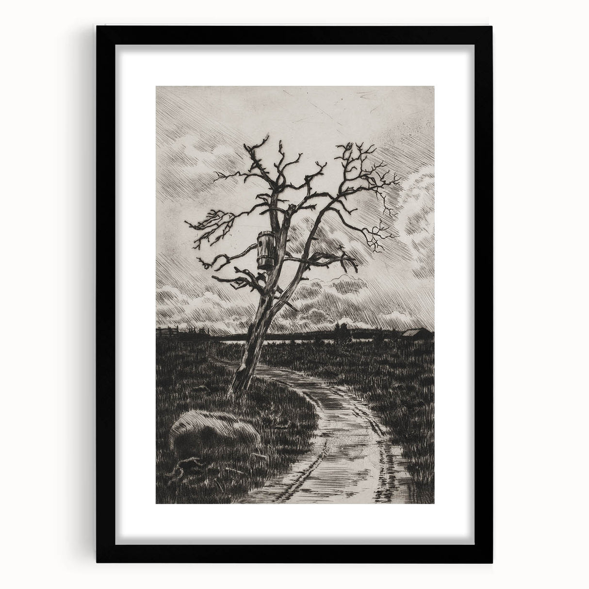 Medieval Gothic Canvas - Mysterious Path Dark Decor Style Art
