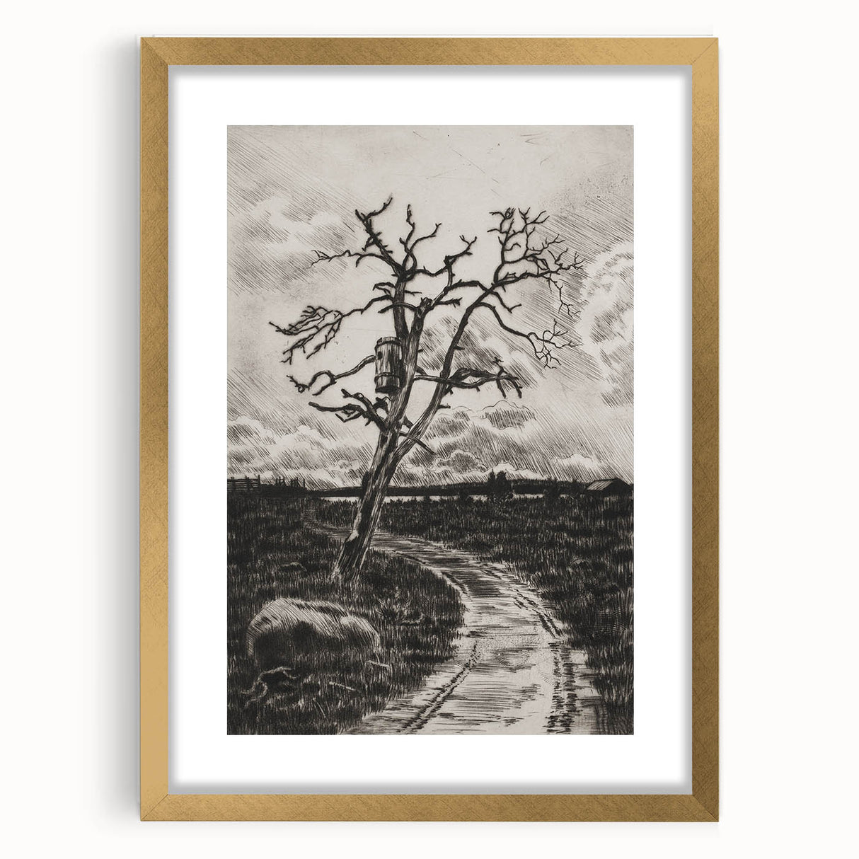 Medieval Gothic Canvas - Mysterious Path Dark Decor Style Art