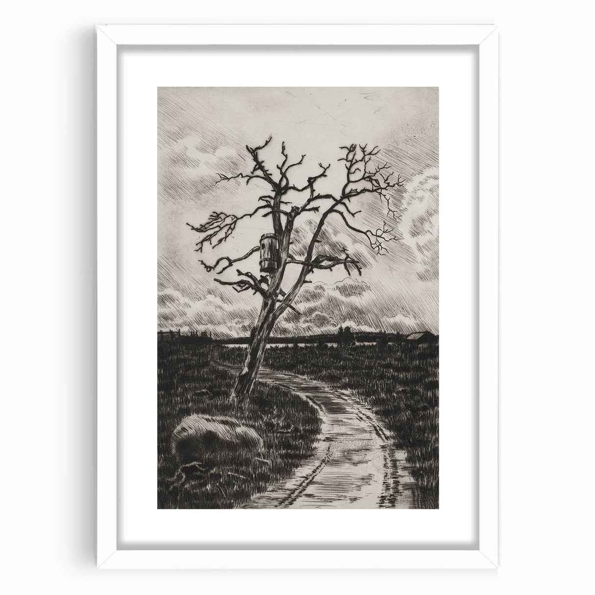 Medieval Gothic Canvas - Mysterious Path Dark Decor Style Art