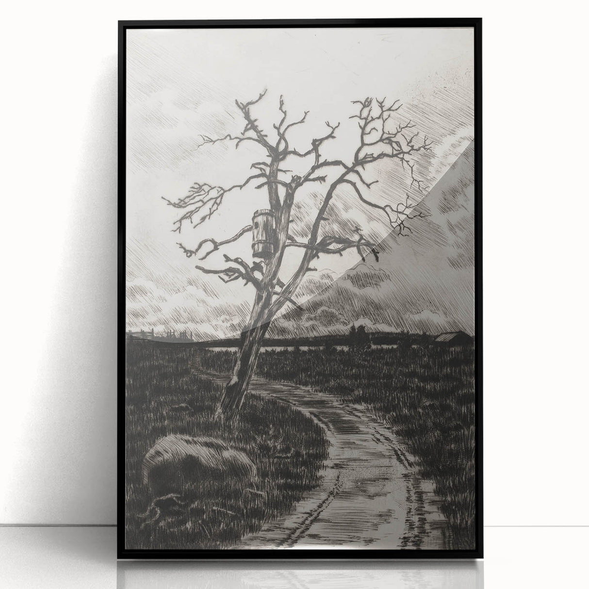 Medieval Gothic Canvas - Mysterious Path Dark Decor Style Art