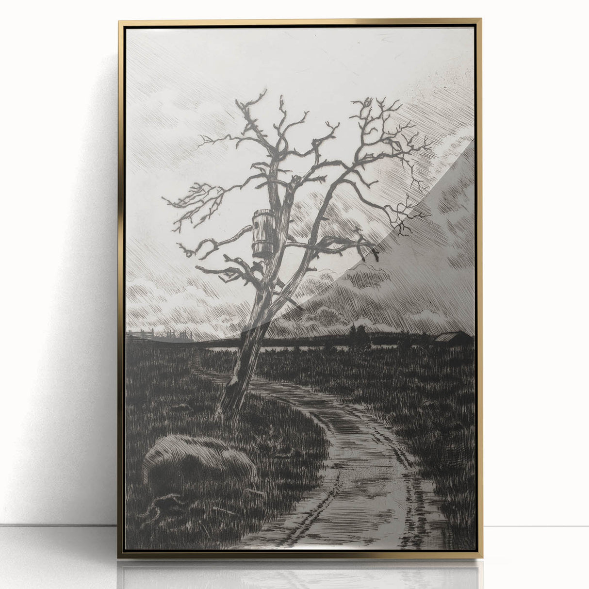 Medieval Gothic Canvas - Mysterious Path Dark Decor Style Art