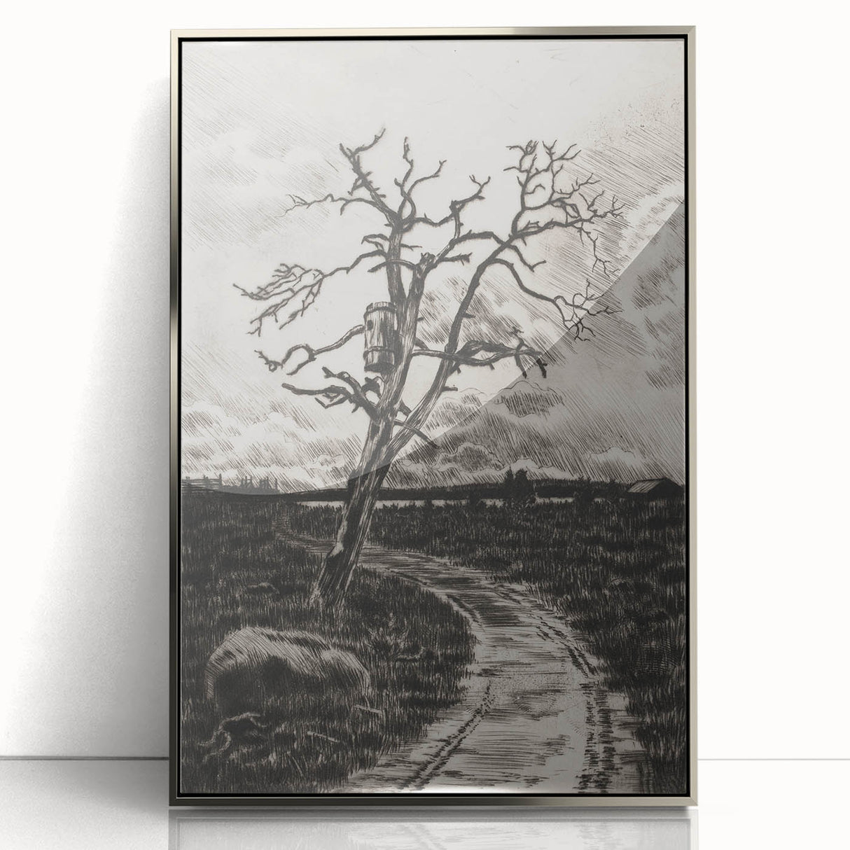 Medieval Gothic Canvas - Mysterious Path Dark Decor Style Art