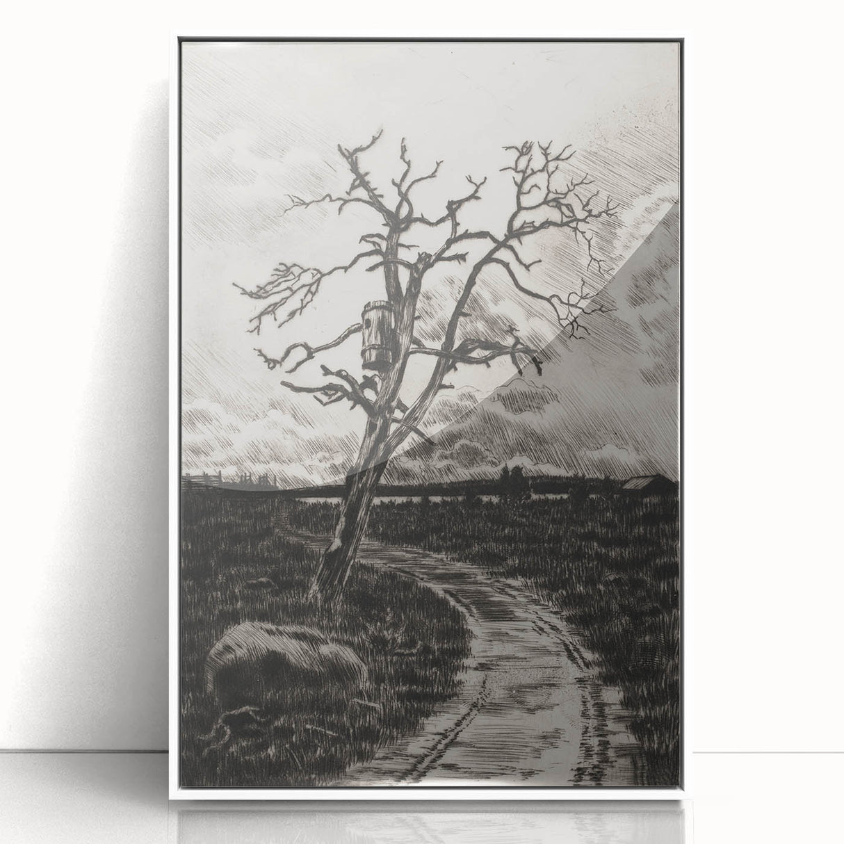 Medieval Gothic Canvas - Mysterious Path Dark Decor Style Art