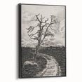 Medieval Gothic Canvas - Mysterious Path Dark Decor Style Art