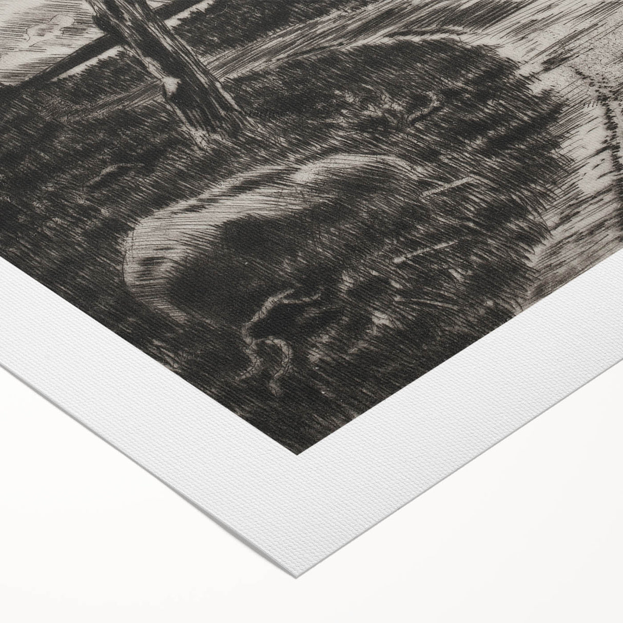 Medieval Gothic Canvas - Mysterious Path Dark Decor Style Art