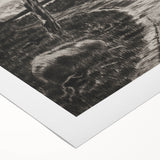 Medieval Gothic Canvas - Mysterious Path Dark Decor Style Art