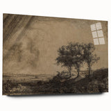 Medieval Gothic Canvas - Dramatic Landscape Art for Gothic Wall Decor