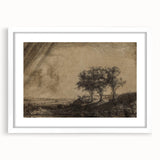 Medieval Gothic Canvas - Dramatic Landscape Art for Gothic Wall Decor