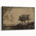 Medieval Gothic Canvas - Dramatic Landscape Art for Gothic Wall Decor