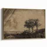 Medieval Gothic Canvas - Dramatic Landscape Art for Gothic Wall Decor