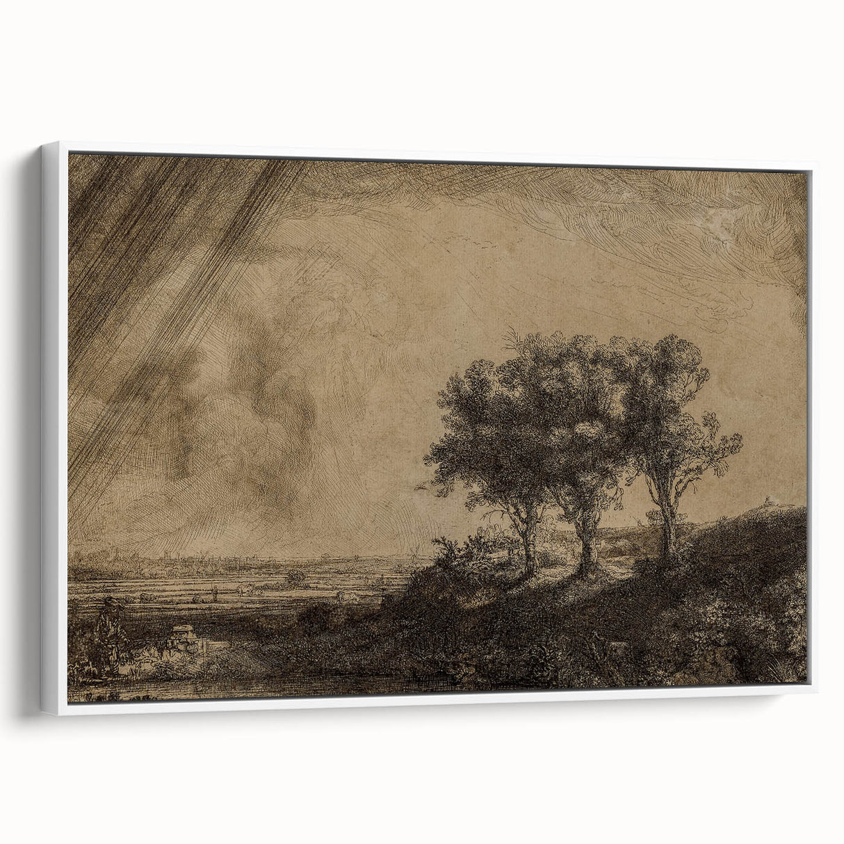 Medieval Gothic Canvas - Dramatic Landscape Art for Gothic Wall Decor
