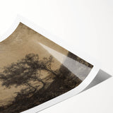 Medieval Gothic Canvas - Dramatic Landscape Art for Gothic Wall Decor