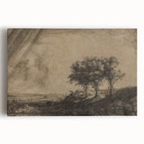 Medieval Gothic Canvas - Dramatic Landscape Art for Gothic Wall Decor