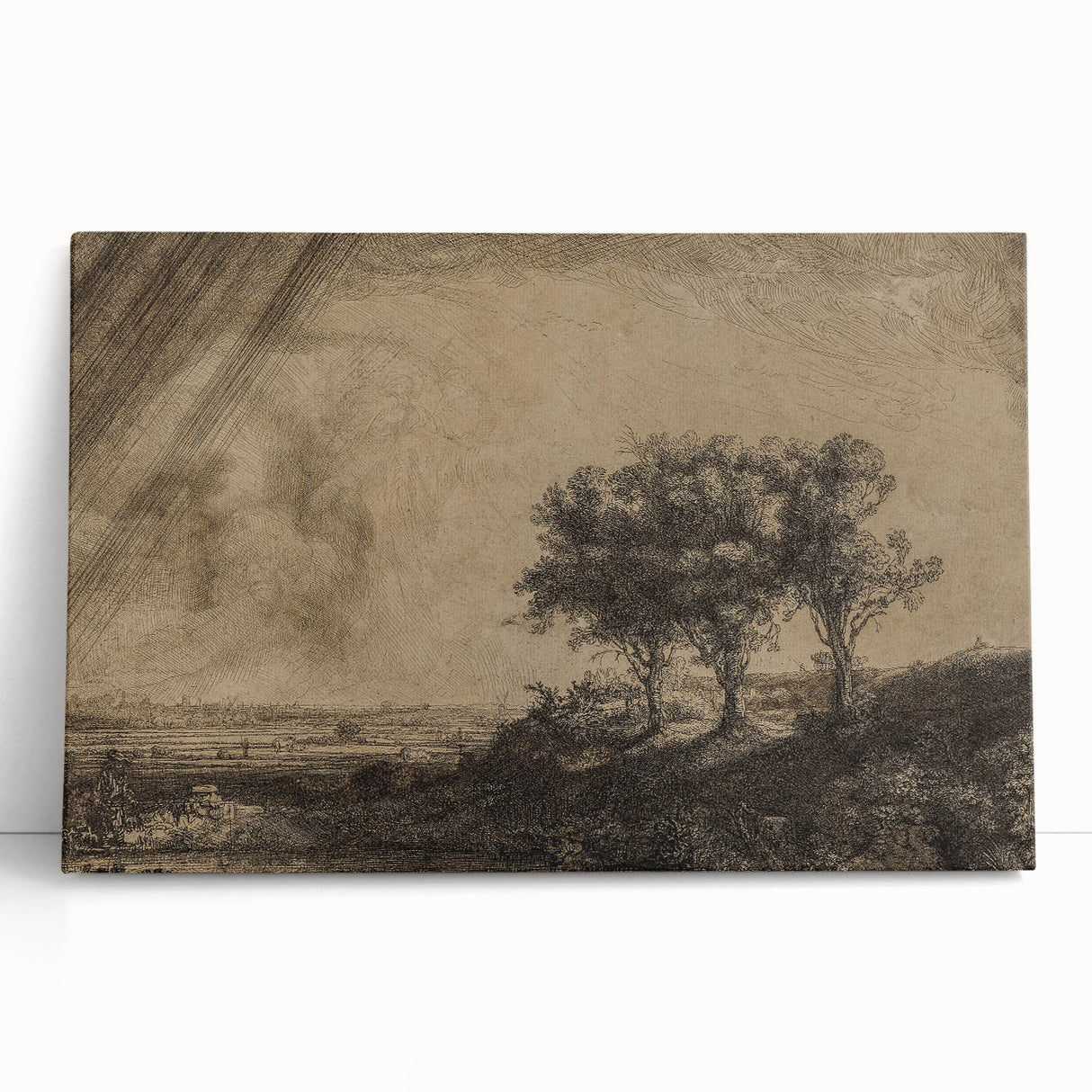 Medieval Gothic Canvas - Dramatic Landscape Art for Gothic Wall Decor
