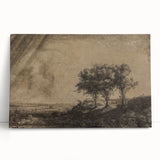 Medieval Gothic Canvas - Dramatic Landscape Art for Gothic Wall Decor