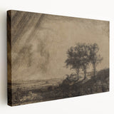 Medieval Gothic Canvas - Dramatic Landscape Art for Gothic Wall Decor