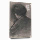 Gothic Wall Art - Mysterious Shadowy Portrait Dark Decor Style