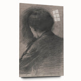 Gothic Wall Art - Mysterious Shadowy Portrait Dark Decor Style