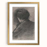 Gothic Wall Art - Mysterious Shadowy Portrait Dark Decor Style