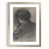 Gothic Wall Art - Mysterious Shadowy Portrait Dark Decor Style