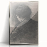 Gothic Wall Art - Mysterious Shadowy Portrait Dark Decor Style