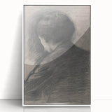 Gothic Wall Art - Mysterious Shadowy Portrait Dark Decor Style