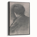 Gothic Wall Art - Mysterious Shadowy Portrait Dark Decor Style