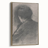 Gothic Wall Art - Mysterious Shadowy Portrait Dark Decor Style