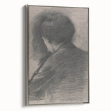 Gothic Wall Art - Mysterious Shadowy Portrait Dark Decor Style