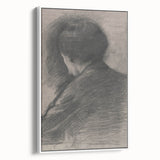 Gothic Wall Art - Mysterious Shadowy Portrait Dark Decor Style