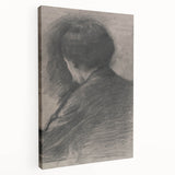 Gothic Wall Art - Mysterious Shadowy Portrait Dark Decor Style